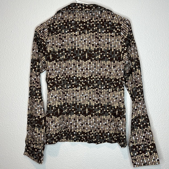 Motel Retro Print Button Down Shirt Size Small NWOT - Picture 5 of 5